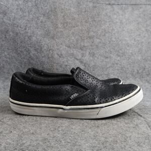 Vans Shoes Womens 6.5 Slip On Sneakers Casual Black Asher Low Perforated Skate